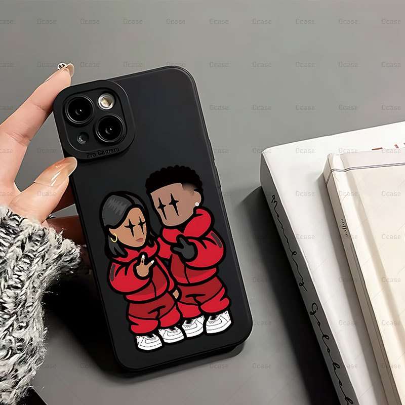 1Pc Mixed Color For iPhone 13 Mini Angel Eyes Cartoon Phone Case