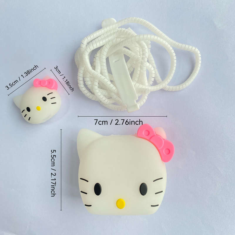 1pc Themed Charger Case Data Cable Protection Cord Comes with a 20W USB-C Power Adapter And Cab