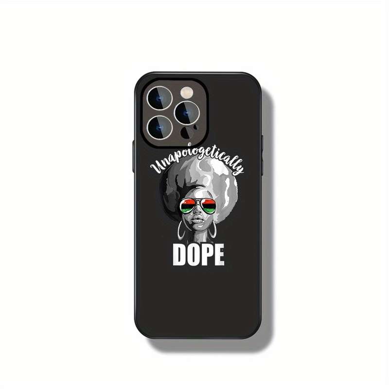 1Pc Black For iPhone 16 Pro Max Style Africa Phone Case