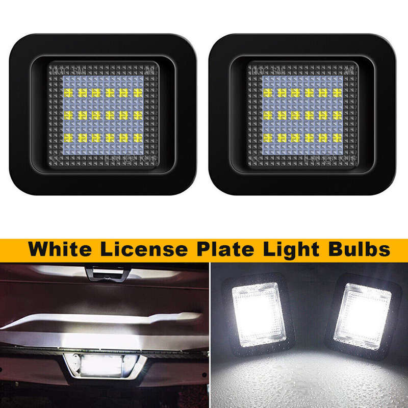 2pcs LED License Plate Lights for Ford F-150 2015-2023 18SMD 2835 LED Plug & Play
