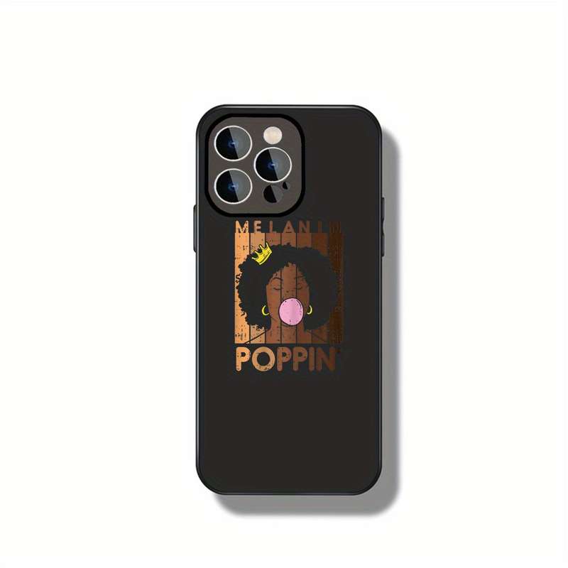 1Pc Black For iPhone 16 Plus Melanin Queen Style African Phone Case