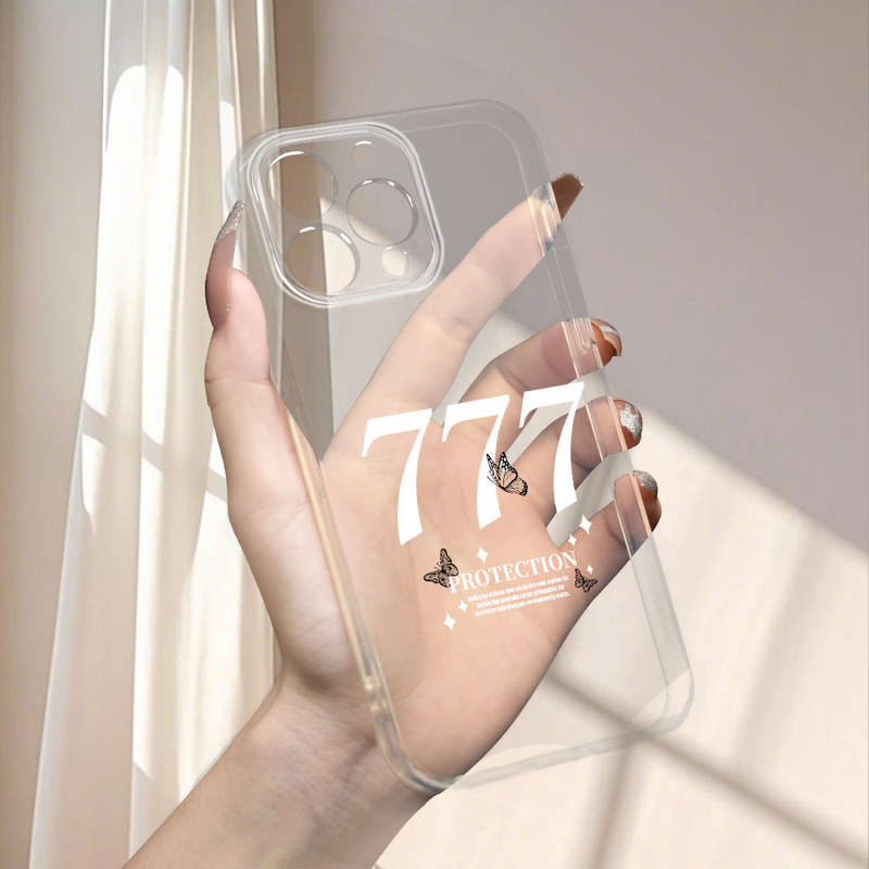 1Pc Transparent For iPhone XS Max Butterfly Pattern Phone Case