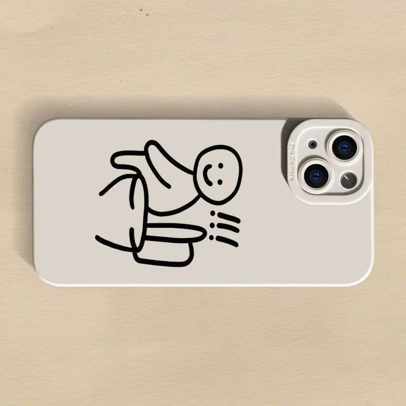 1Pc Beige For iPhone 16 Plus Phone Case Phone Cover