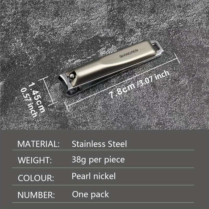 1pc Carbon Steel Nail Clippers with Concave Blade Stainless Steel Nail Clipper for Toenails H