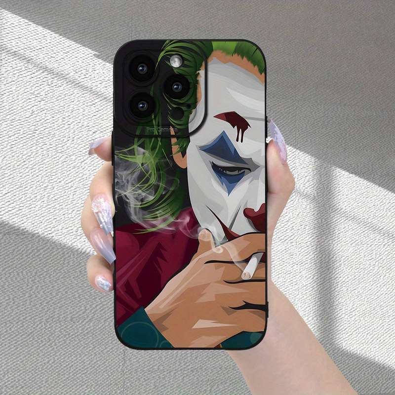 1Pc Black For iPhone XS Max Clown Pattern Phone Case