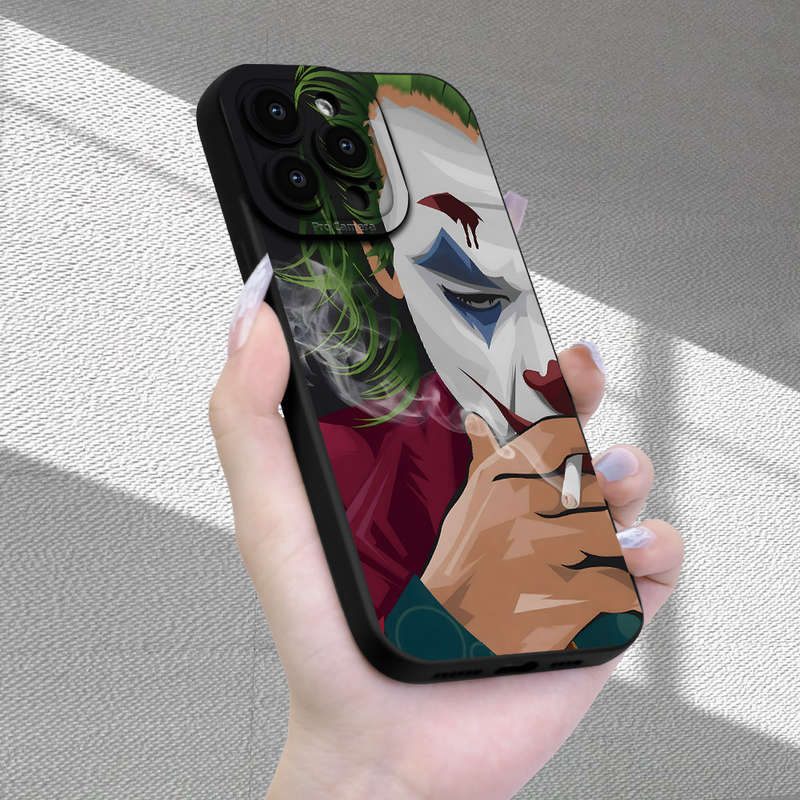 1Pc Black For iPhone XS Max Clown Pattern Phone Case