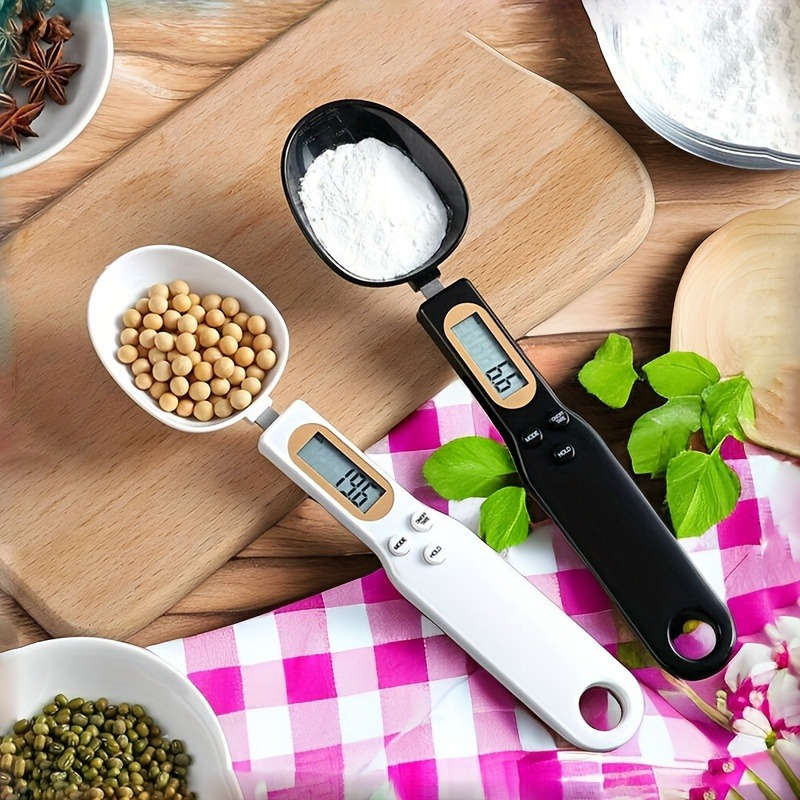 1pc AccuMeasure Digital Kitchen Scale Spoon Plastic LCD Display 0.1g-500g Precision Battery