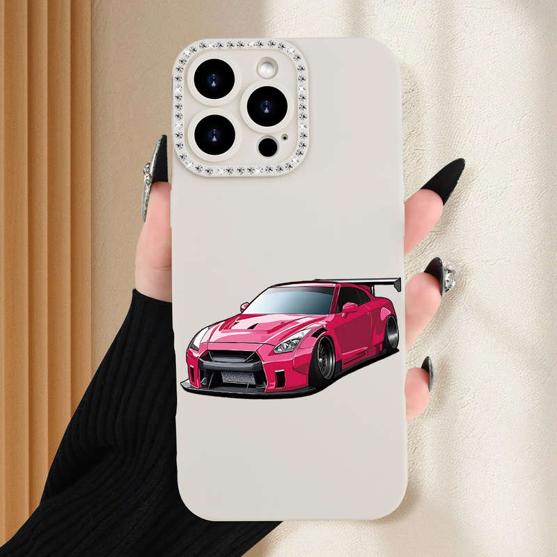 1Pc Ivory White For iPhone 7 Plus 8 Plus Creative Sports Car Phone Case