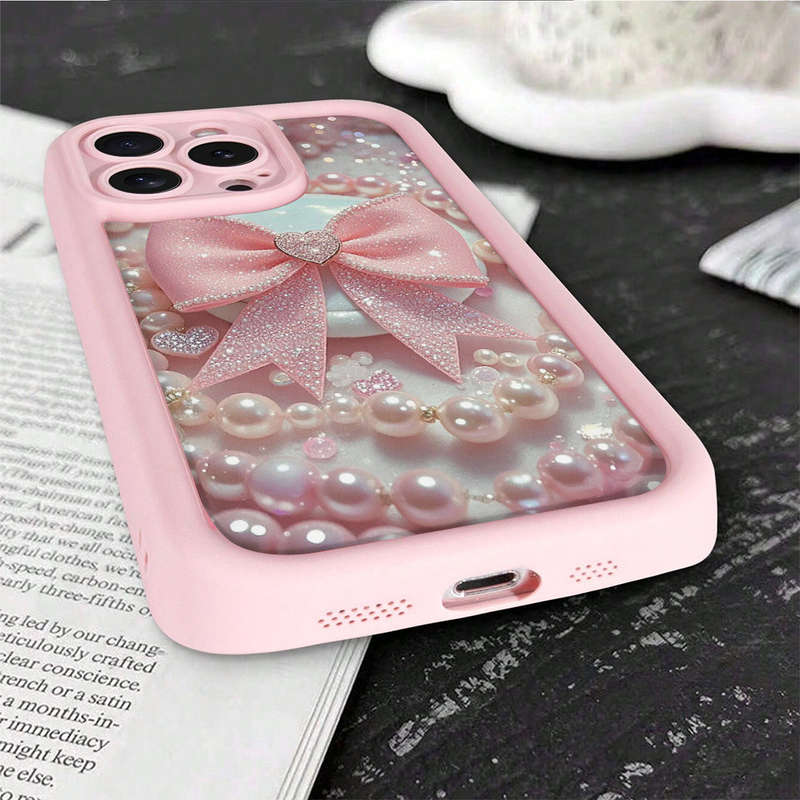 1Pc Pink Red Color For iPhone 7 8 Phone Case Phone Cover