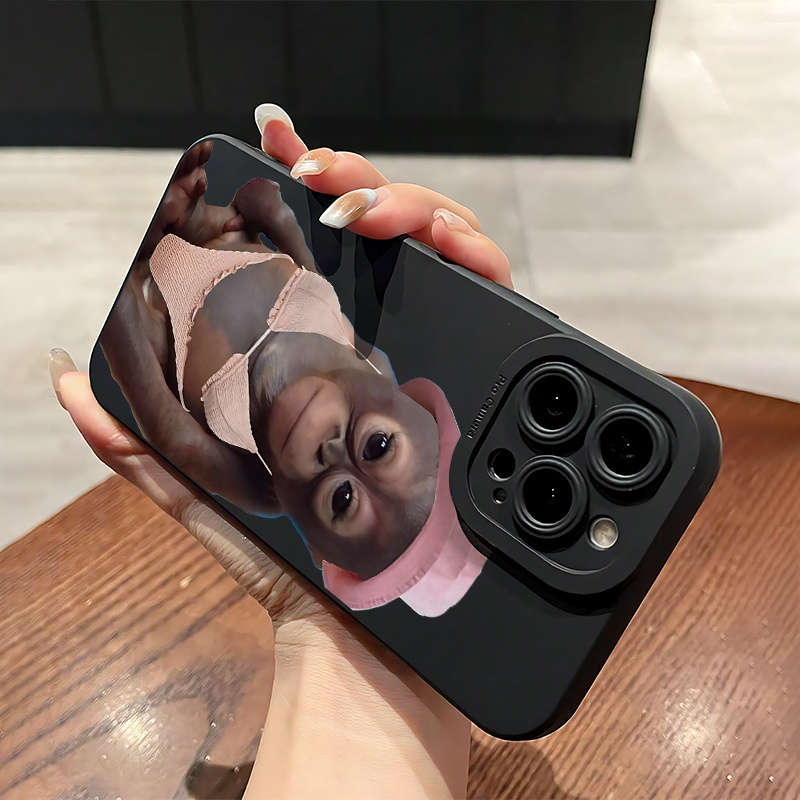 1Pc Mixed Color  For iPhone 7 Plus 8 Plus Chimpanzee Pattern Phone Case