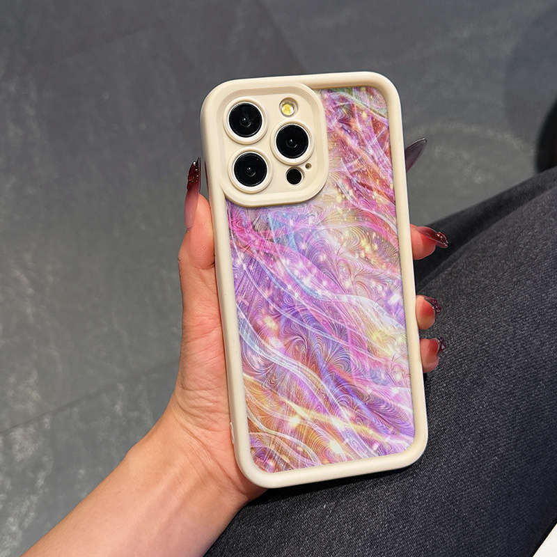 1Pc Beige For iPhone 14 Plus Phone Case Phone Cover