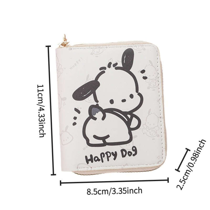 1pc IP Sanrio Cute Ladies Handbag Coin Purse Small Cartoon Anime Short Zipper Wallet Card Holder Li