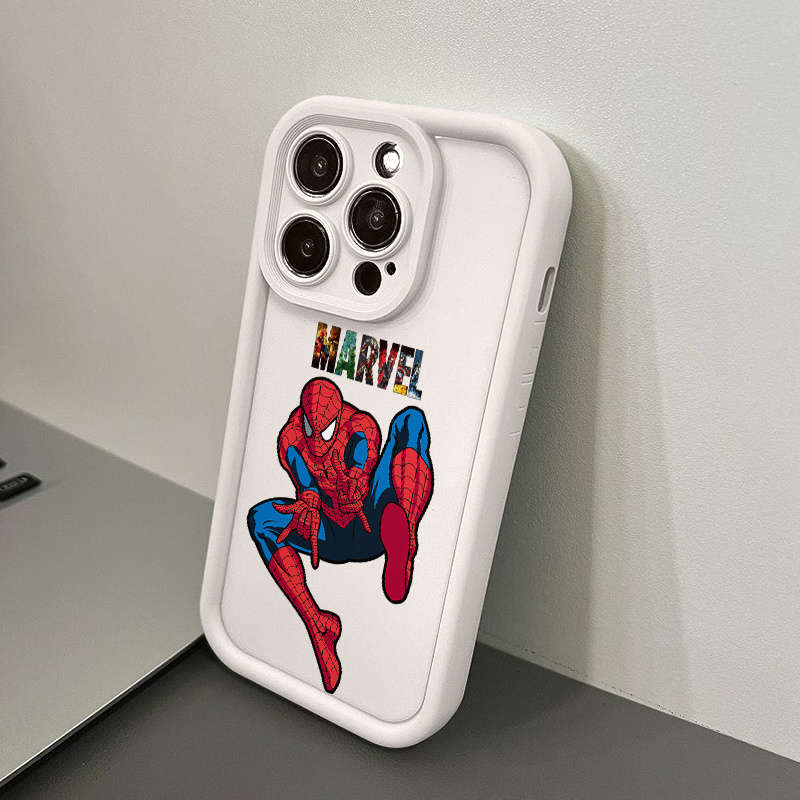1Pc Black For iPhone XS Cartoon Design Phone Case