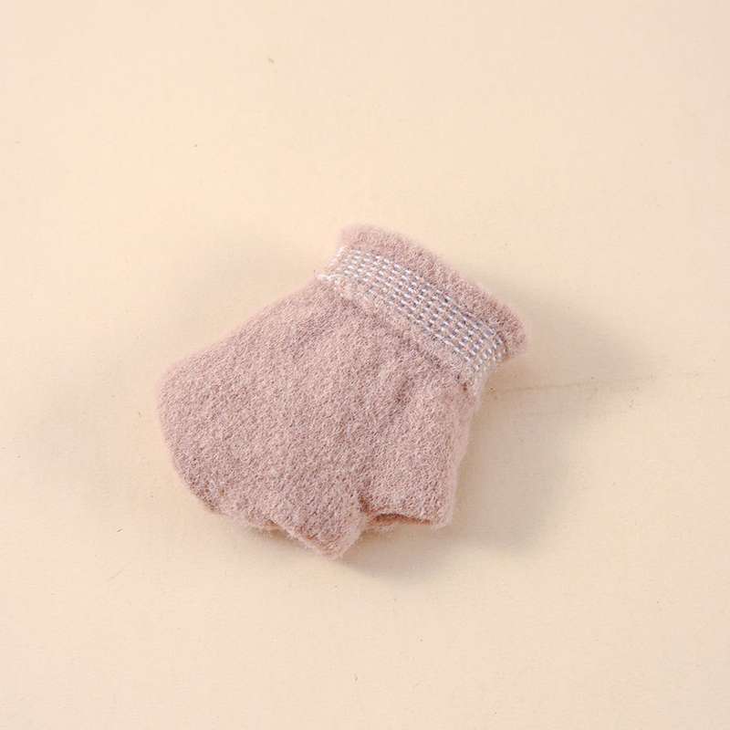 Winter Gloves Color Beige Color Size 3 To 6Y