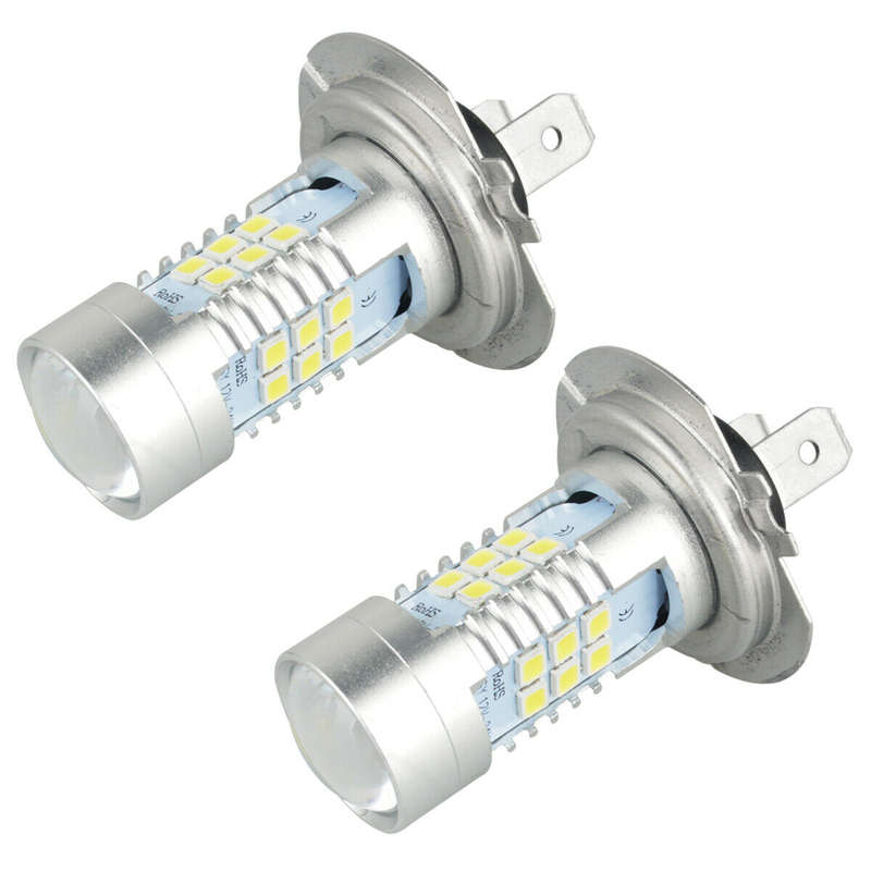 2pcs H7 H4 LED Headlight Bulbs High Low Beam 6000K Super White Lights Car Fog Lights