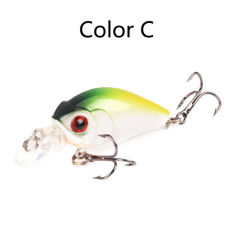 1pc Lua Crankbait Fishing Lure 4.57cm Realistic Imitation Bait Lightweight 3.8g for Freshwat