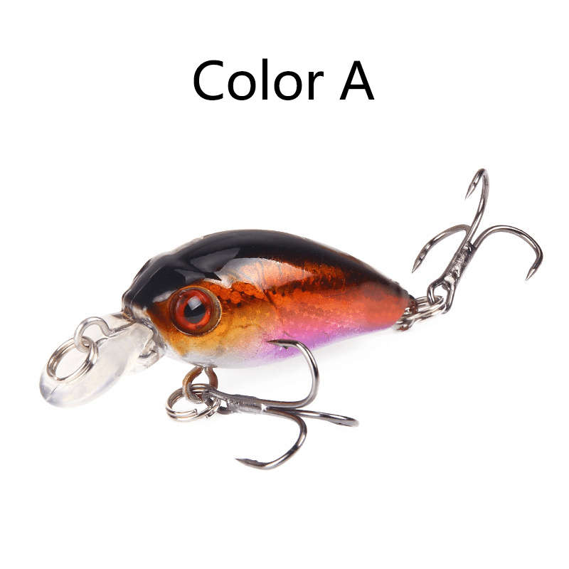 1pc Lua Crankbait Fishing Lure 4.57cm Realistic Imitation Bait Lightweight 3.8g for Freshwat