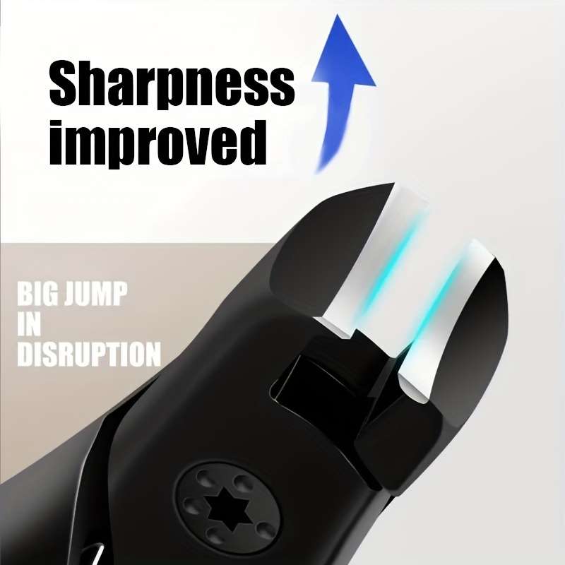 1pc Ergonomic Stainless Steel Nail Clippers with Large Opening Ideal for Thick  Hard Nails