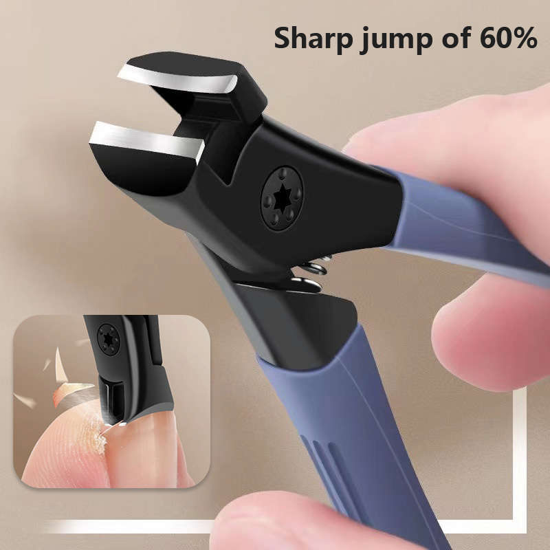 1pc Ergonomic Stainless Steel Nail Clippers with Large Opening Ideal for Thick  Hard Nails