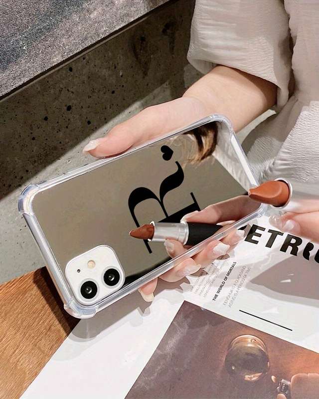 1Pc Transparent For iPhone 7 8 SE2 SE3 R Mirror Phone Case