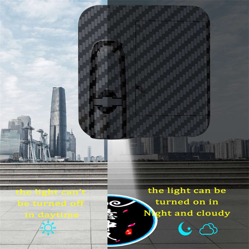 2pcs LED Car Door Projector Lights Energy-Efficient No-Drill Installation Welcome