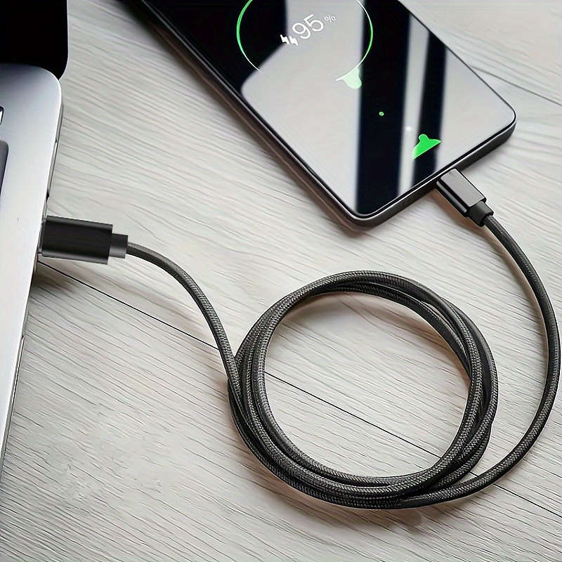 1pc 60W Fast Charging Type-C to Type-C Cable 100cm Compatible with MacBook iPad Xiaomi De