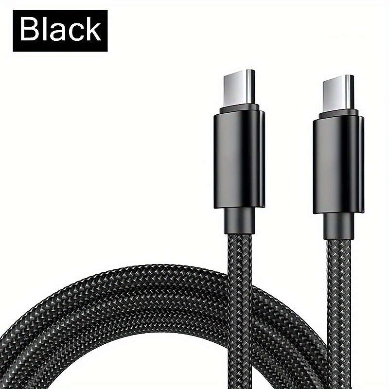 1pc 60W Fast Charging Type-C to Type-C Cable 100cm Compatible with MacBook iPad Xiaomi De