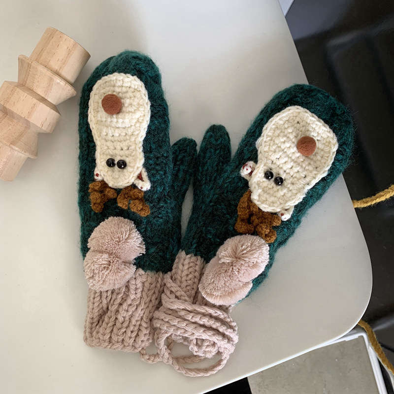 Winter Gloves Color Lake Blue Size One To Size