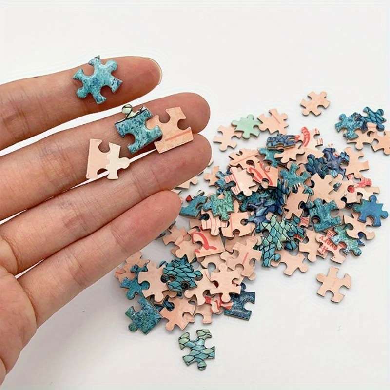 1pc Adult Mini Test Tube Puzzle Glance Back Jigsaw Famous Cartoon Painting Funny And