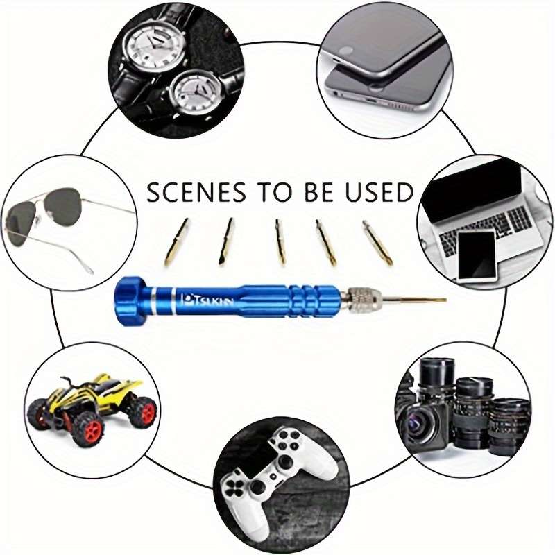 Screwdriver Bit Tool Set Color Blue