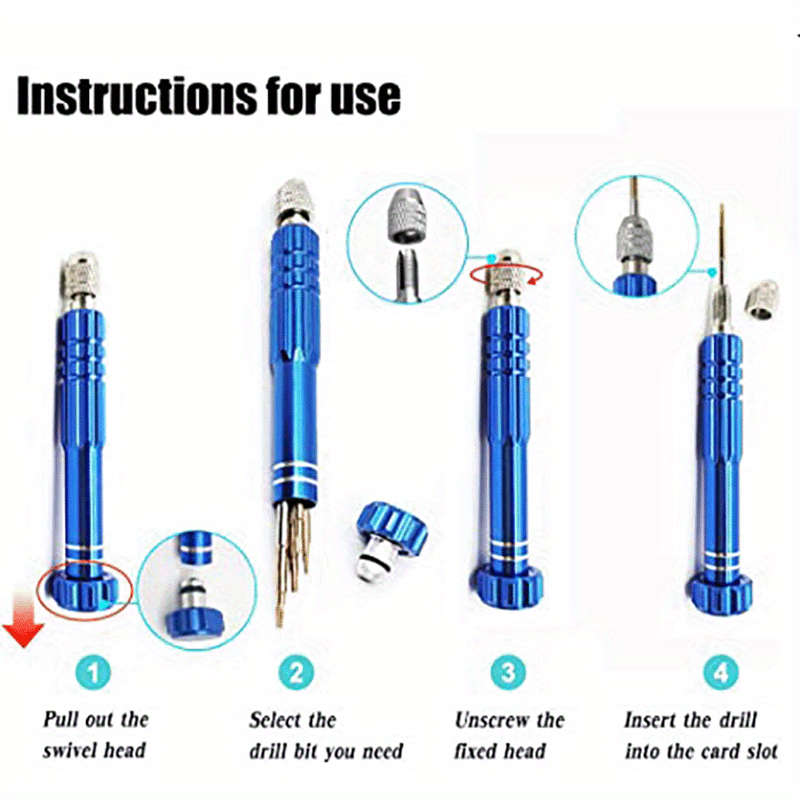 Screwdriver Bit Tool Set Color Blue
