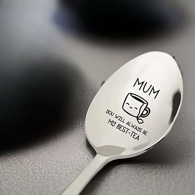 1pc Spoon Mom Gifts From Daughter Son Funny Mum You Will Always Be My Best Tea Spoon Engrave