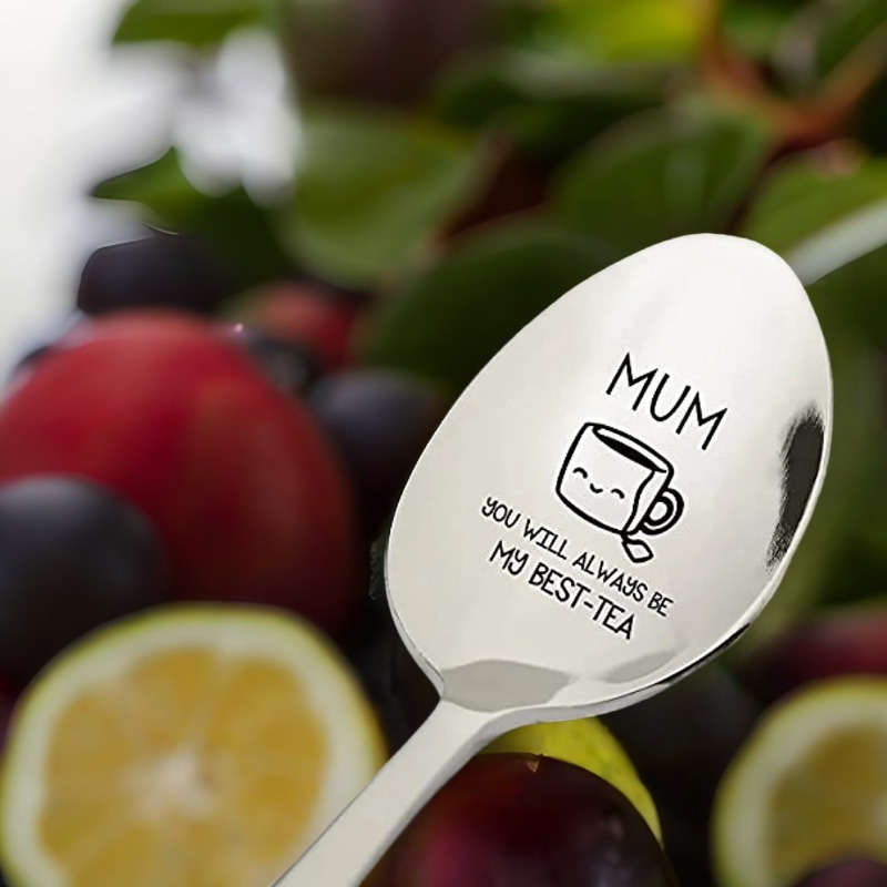 1pc Spoon Mom Gifts From Daughter Son Funny Mum You Will Always Be My Best Tea Spoon Engrave