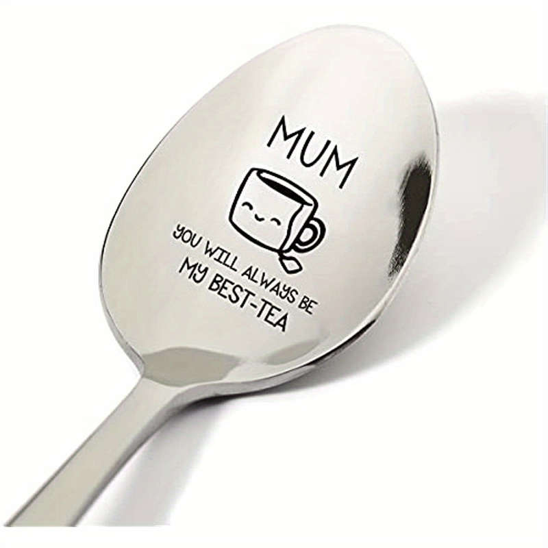 1pc Spoon Mom Gifts From Daughter Son Funny Mum You Will Always Be My Best Tea Spoon Engrave
