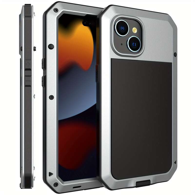 1Pc Light Grey For iPhone 15 Plus Phone Case Phone Cover