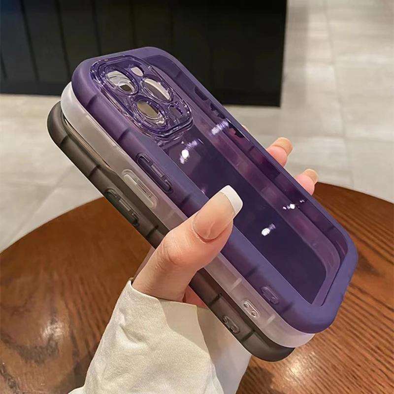 1Pc Transparent For iPhone 12 Pro Max Phone Case Phone Cover
