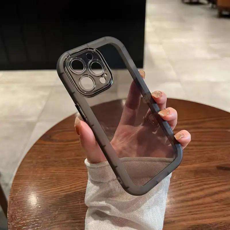 1Pc Transparent For iPhone 12 Pro Max Phone Case Phone Cover