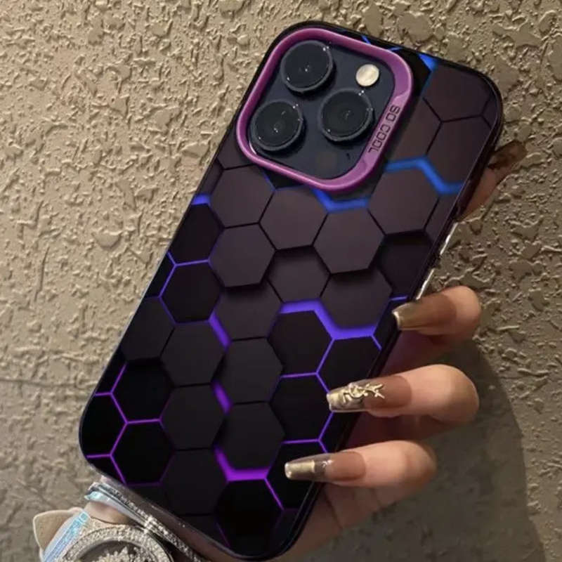 1Pc Purple For iPhone 7 8 Se2 Se3 Phone Case Phone Cover