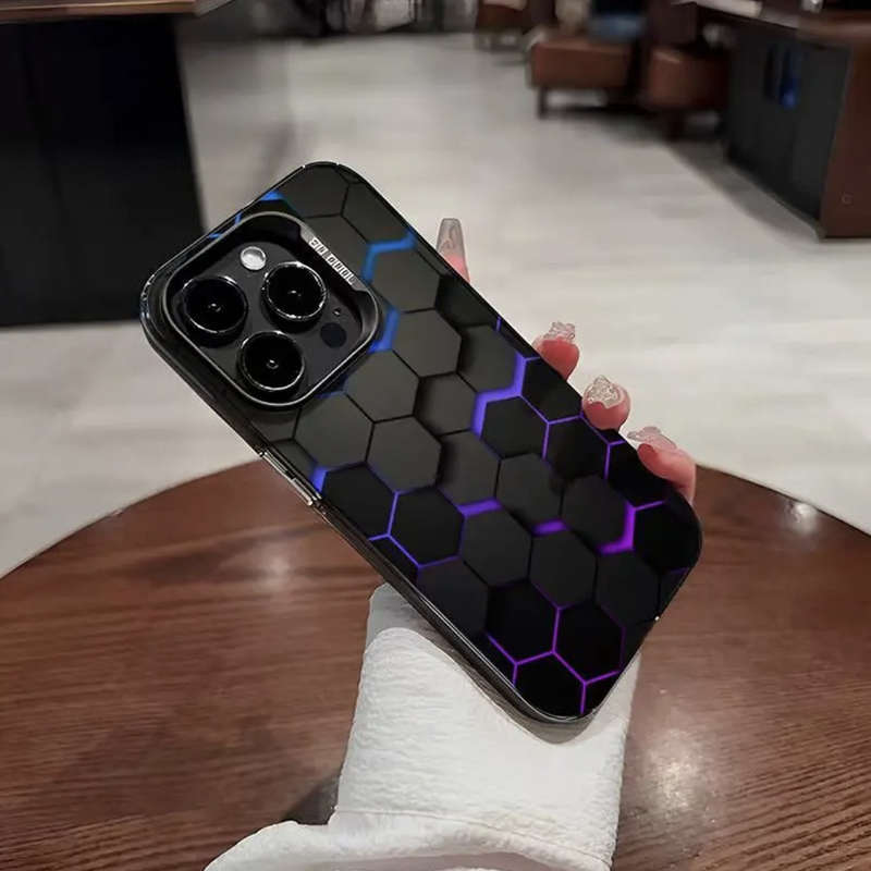 1Pc Purple For iPhone 7 8 Se2 Se3 Phone Case Phone Cover
