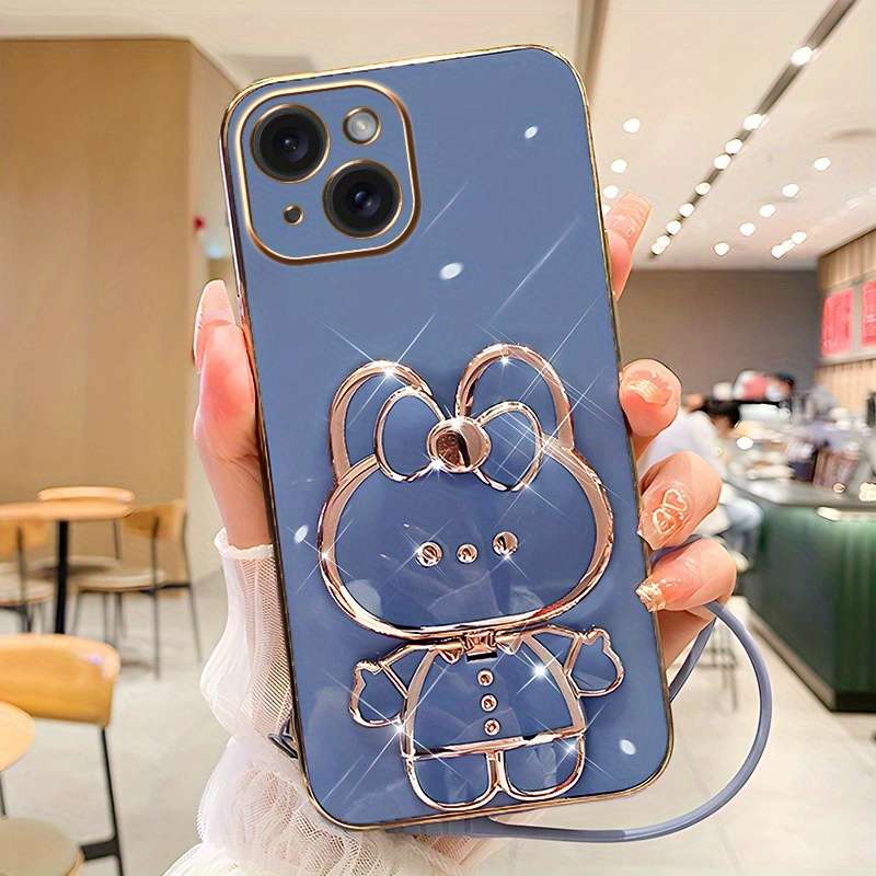 1Pc Blue For iPhone 15 Phone Case Phone Cover