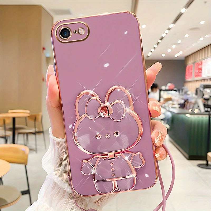 1Pc Purple For iPhone 7 8 Se2 Se3 Phone Case Phone Cover