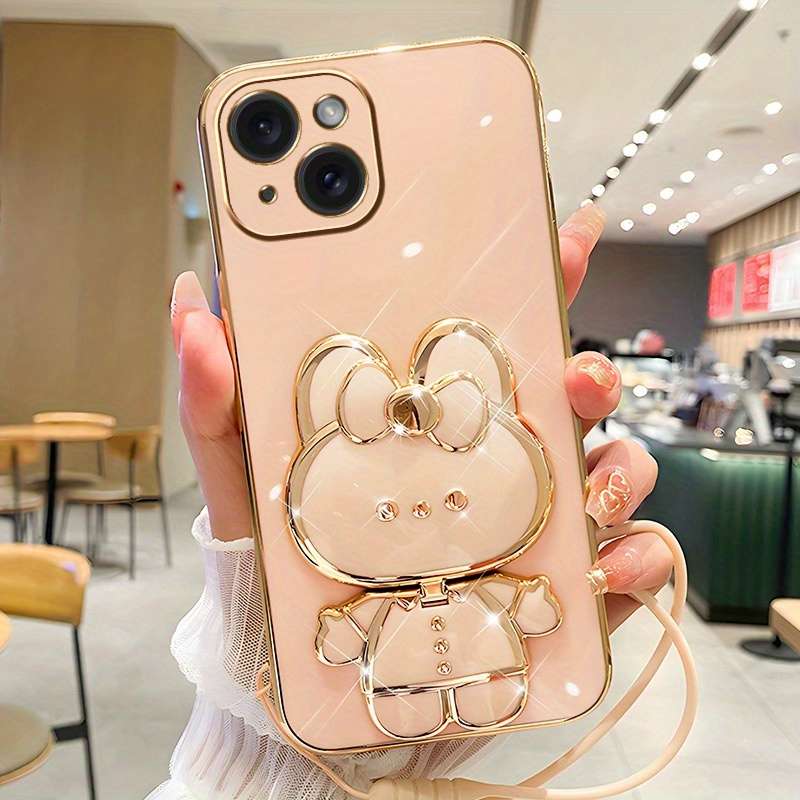 1Pc Pink Red For iPhone 15 Phone Case Phone Cover