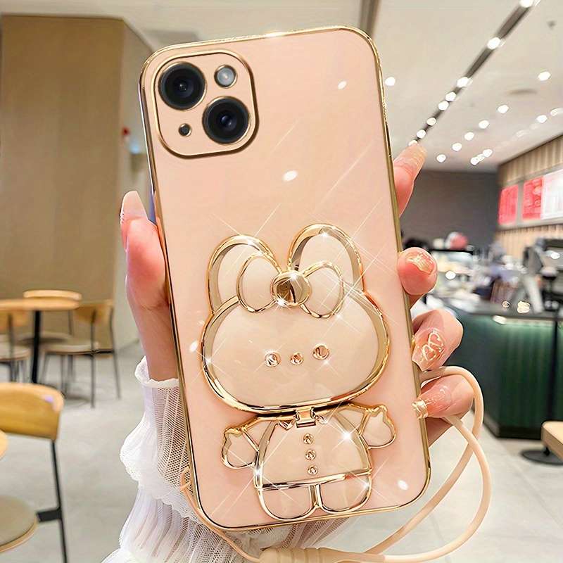 1Pc Pink Red For iPhone 15 Plus Phone Case Phone Cover