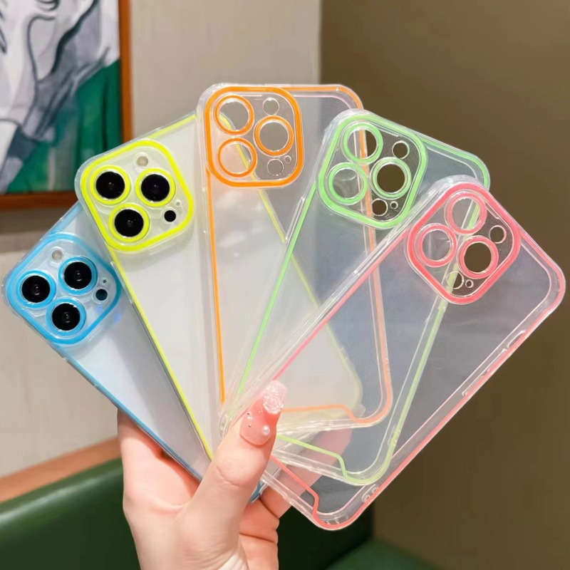 1Pc Pink Red For iPhone 13 Phone Case Phone Cover