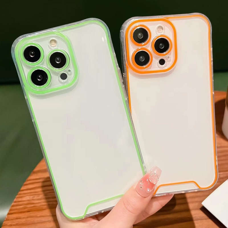 1Pc Pink Red For iPhone 13 Phone Case Phone Cover
