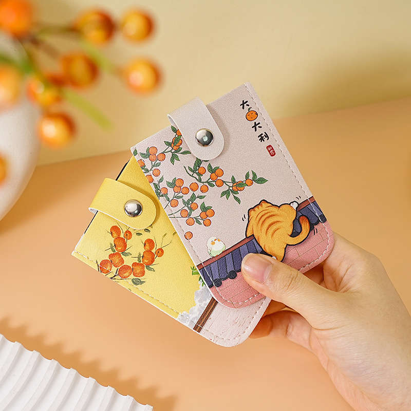1pc Slim And Portable Credit Card Wallet With RFID Blocking Multiple Card Slots Cute Panda Design