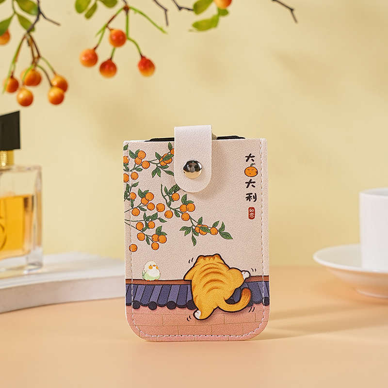 1pc Slim And Portable Credit Card Wallet With RFID Blocking Multiple Card Slots Cute Panda Design
