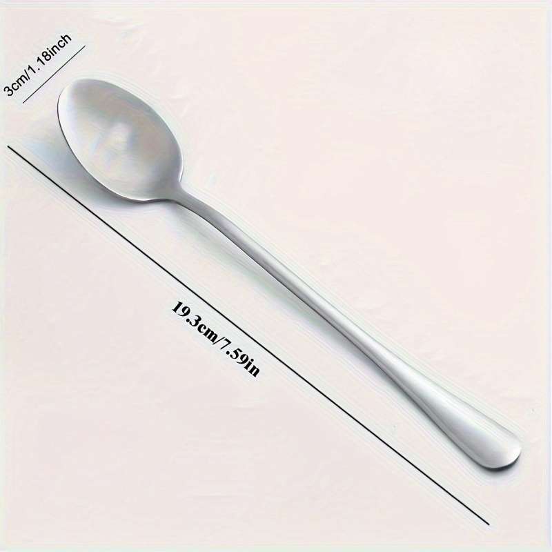 1pc 2.54 cmI Can't Say I Love You  Engraved Stainless Steel Spoon Ideal for Coffee Espresso