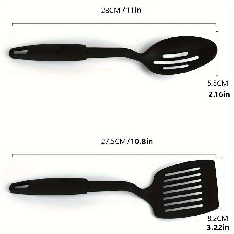 6pcs Salad Serving Sets Plastic Kitchen Utensils Set Including Ladle Spoon Slotted Spoon S