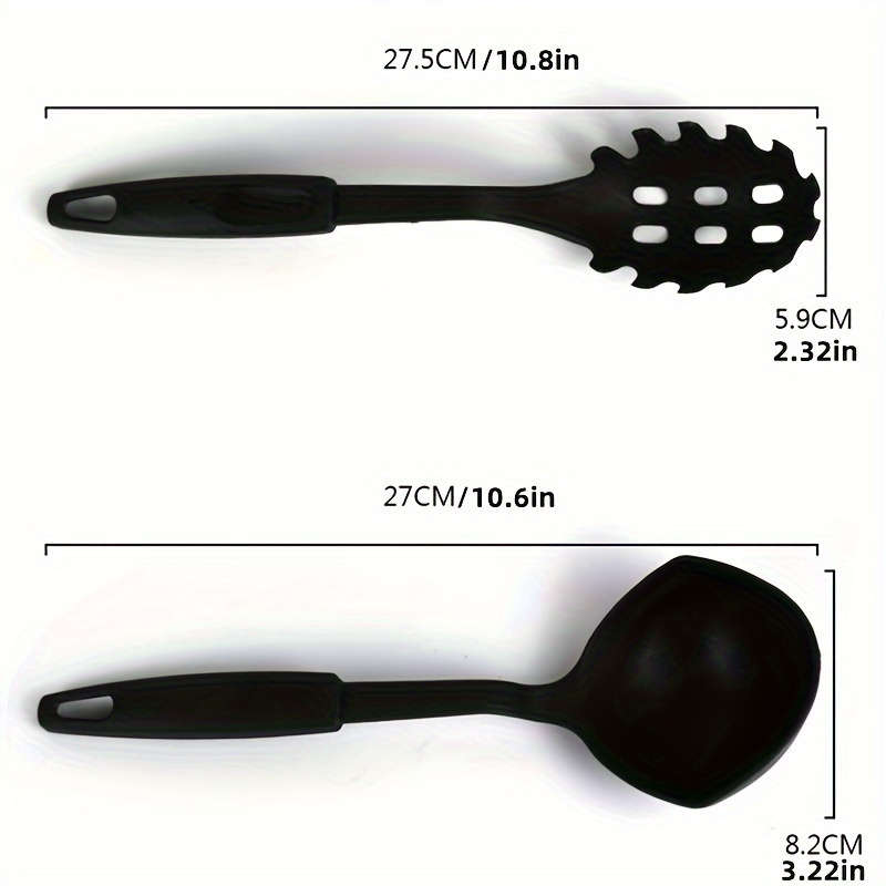 6pcs Salad Serving Sets Plastic Kitchen Utensils Set Including Ladle Spoon Slotted Spoon S